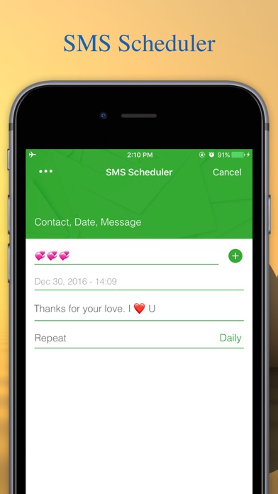 Screenshot #1 pour SMS Scheduler: sent text later