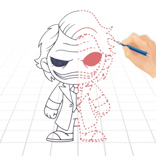 how to draw chibi joker