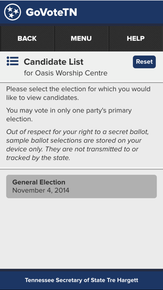 #3. GoVoteTN (iOS) 由: Tennessee Secretary of State