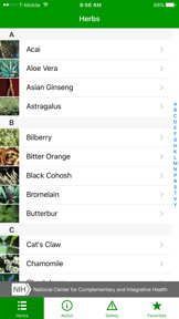 HerbList screenshot