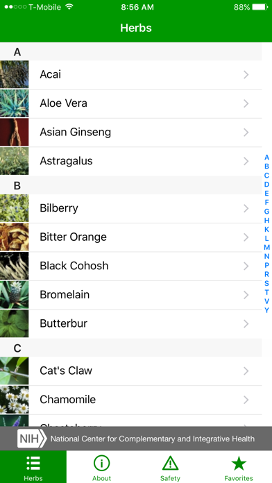 HerbList screenshot 2