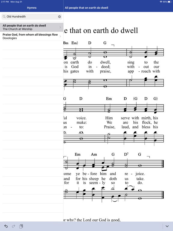 Screenshot #6 pour Classic Hymnal