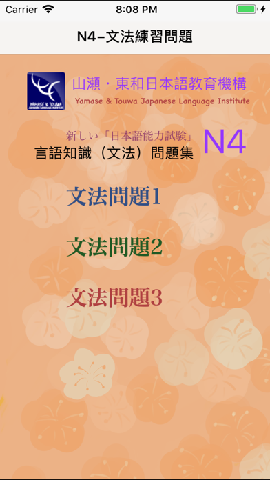 N4 文法問題練習for Ios Iosx Pro N4 文法問題練習for Ios Iosx Pro