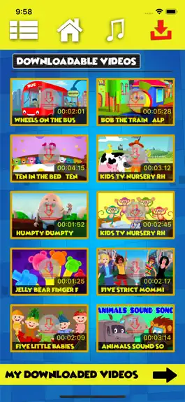 Game screenshot Kids First Videos & Rhymes apk