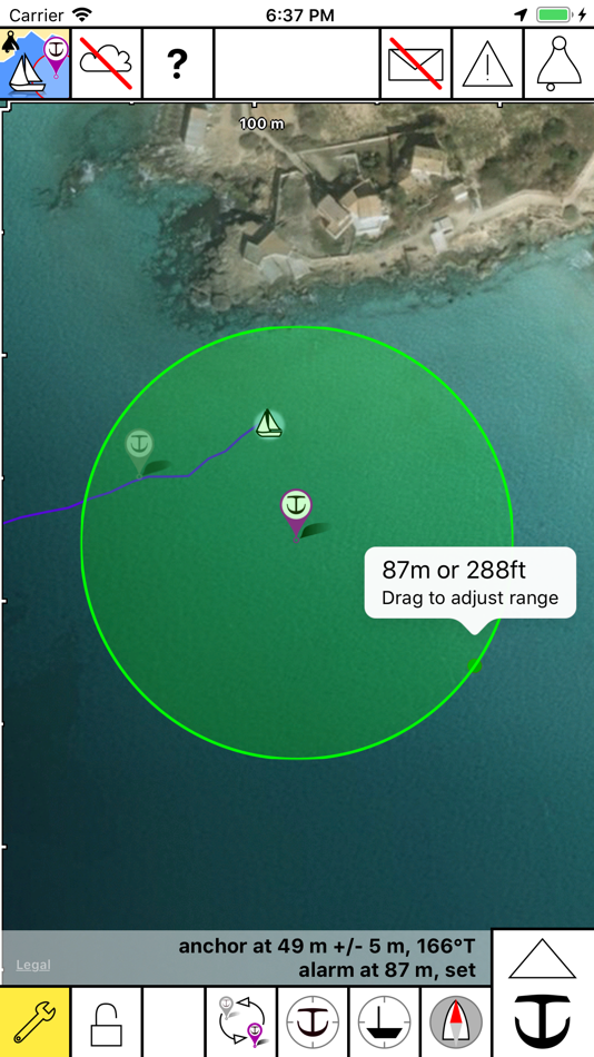 #2. Anchor! drag alarm (iOS) 由: Pomacanthus