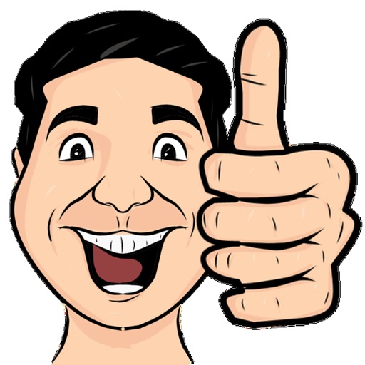 Thumbs Up Cartoon Emojis icon