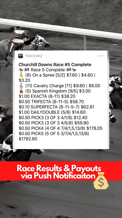 TrackWiz - Horse Race Betting Screenshot