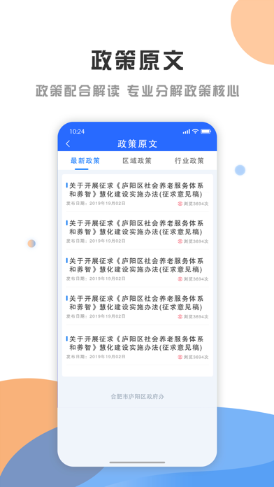庐阳政策云 Screenshot