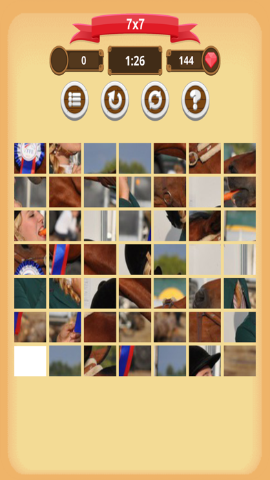 Horses - Sliding Puzzle Screenshot