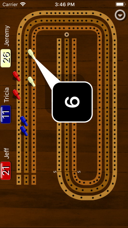 #2. Cribbage Pegboard (iOS) 由: Games By Post LLC