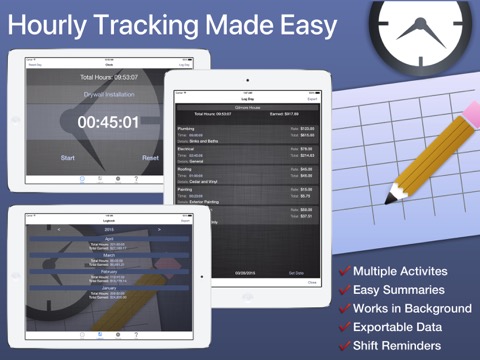 Timesheet Work & Hours Trackerのおすすめ画像1