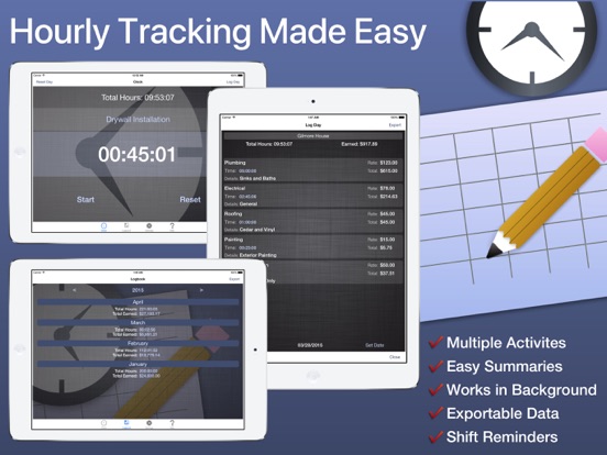 Screenshot #4 pour Timesheet Work & Hours Tracker