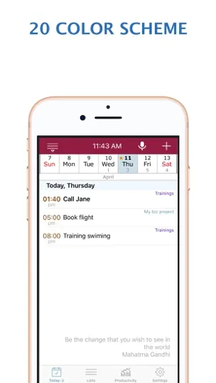 Calendar Reminders Time Notes iPhone Ekran Görüntüsü 8