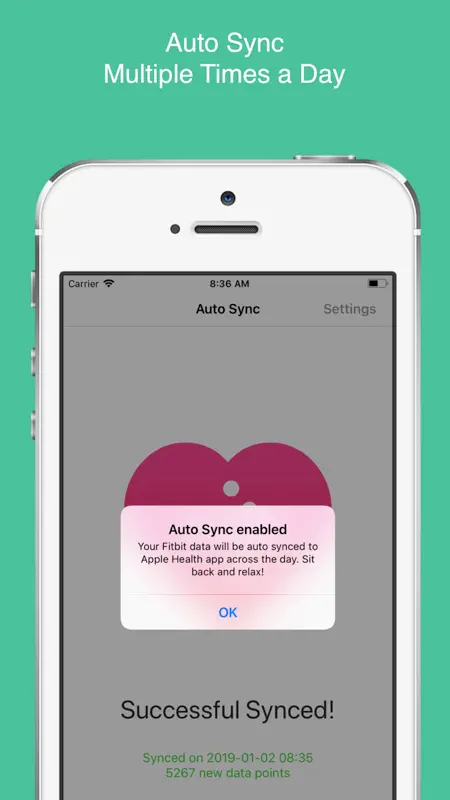 Auto Sync for Fitbit to Health screenshot 4 of 5