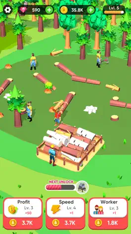 Game screenshot Idle Lumber Mill apk