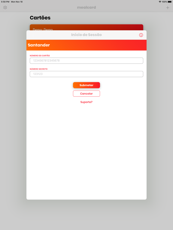Screenshot #6 pour Mealcard