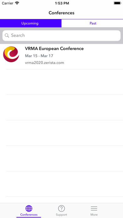 VRMA Conferences screenshot 2