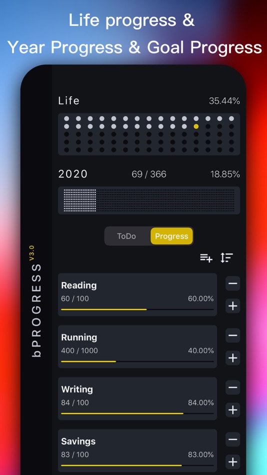 #2. bProgress - Manage Daily Tasks (iOS) 由: Huizhou Walden Information Technology Co., Ltd.