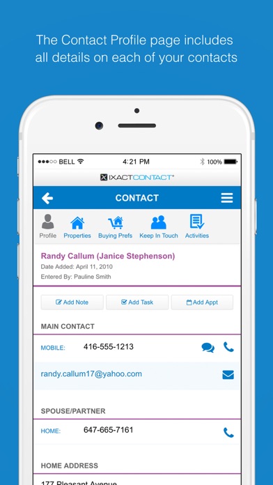 Screenshot #2 pour IXACT Contact Real Estate CRM