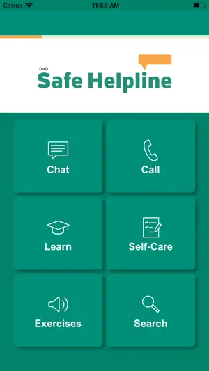 DoD Safe Helpline screenshot 1