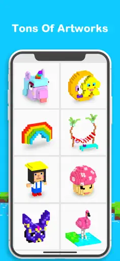 Voxel - 3D Color by Number & Pixel Coloring Book - Screenshot 4