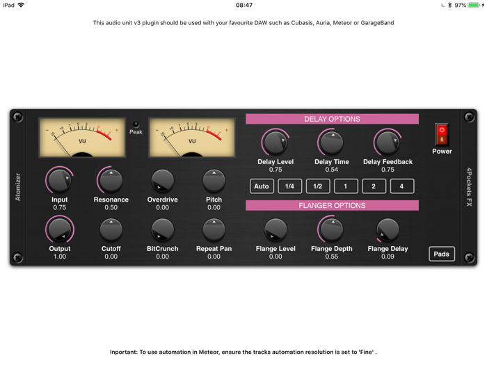 Atomizer AUv3 Plugin
