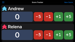 Game Score Tracker screenshot