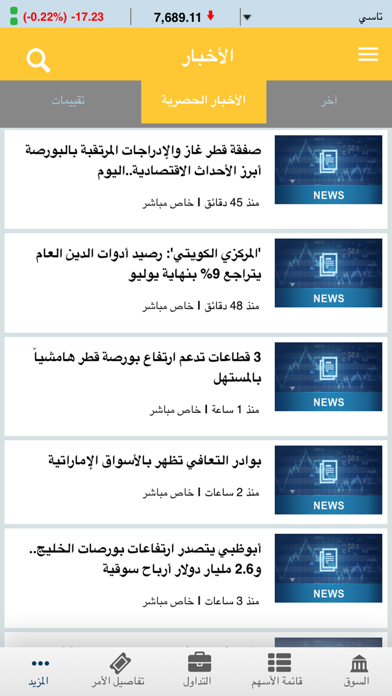 United Securities Oman (GTN) Screenshot