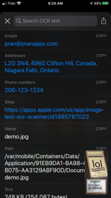 Image Text OCR Photo Scanner screenshot