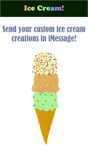 ice cream cone stickers! iphone screenshot 2