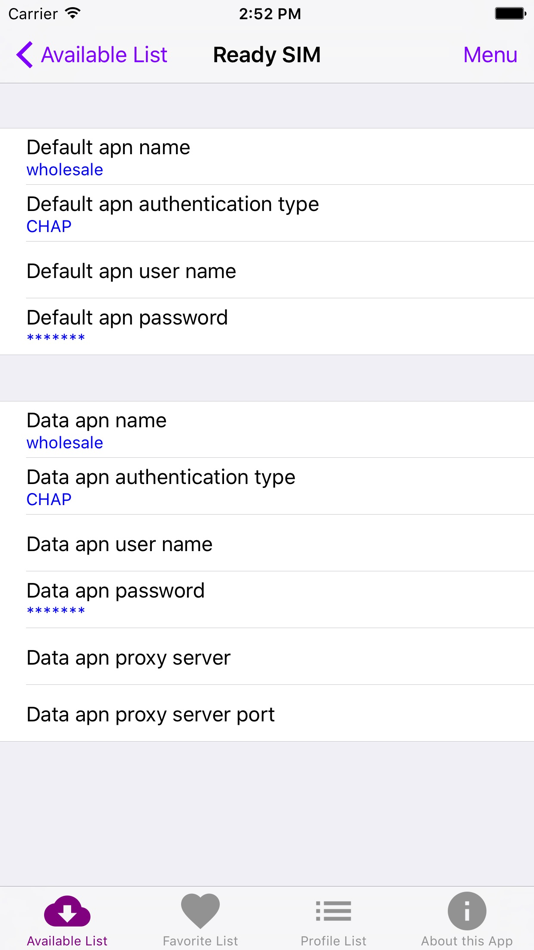 #1. APN Assistant 2 (iOS) Podle: JchanKchan