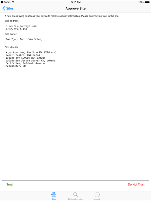 TAC Mobile iPad screenshot 2 - Business app