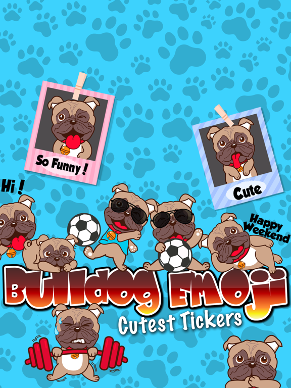 Screenshot #4 pour Bulldog Emoji Cutest Stickers