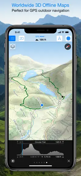 Game screenshot Maps 3D PRO - Hike & Bike hack