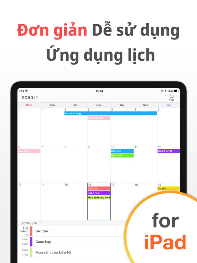 Simple Calendar Lịch hàng ngày