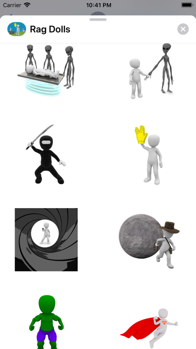 Rag Dolls Stickers Screenshot