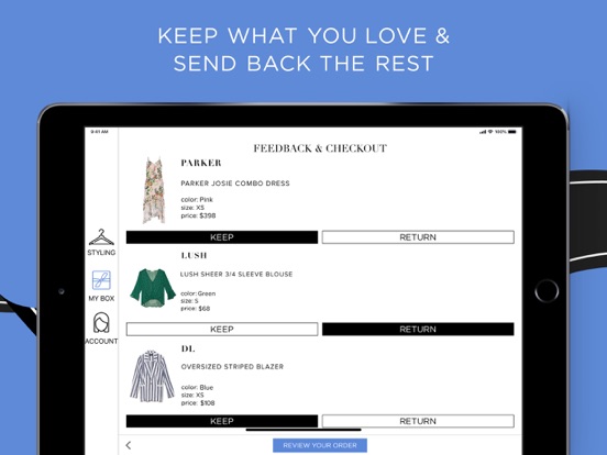 DAILYLOOK iPad screenshot 6 - Shopping app