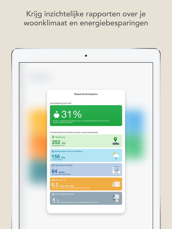 tado° iPad app afbeelding 6