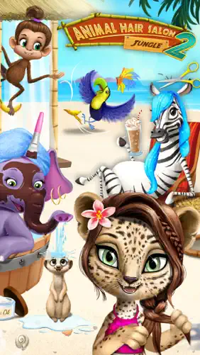 Jungle Animal Salon 2 - No Ads screenshot 2