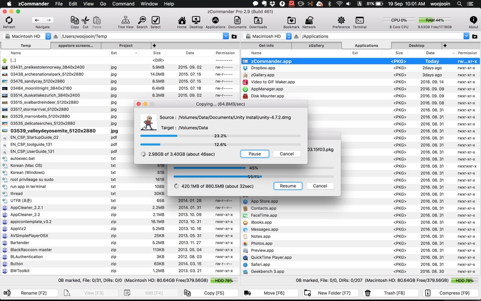 #6. zCommander - File Manager (macOS) 由: woojooin