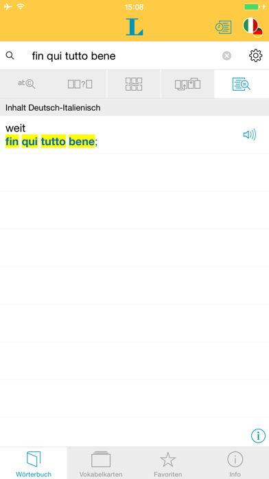 Screenshot #2 pour Großes Italienisch Wörterbuch
