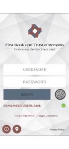 First Bank and Trust Memphis screenshot #1 for iPhone
