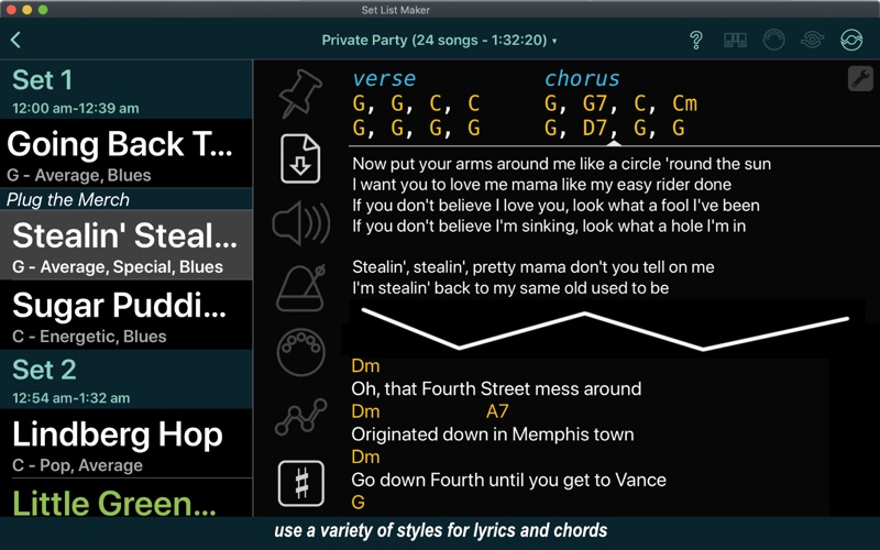 Screenshot #2 pour Set List Maker