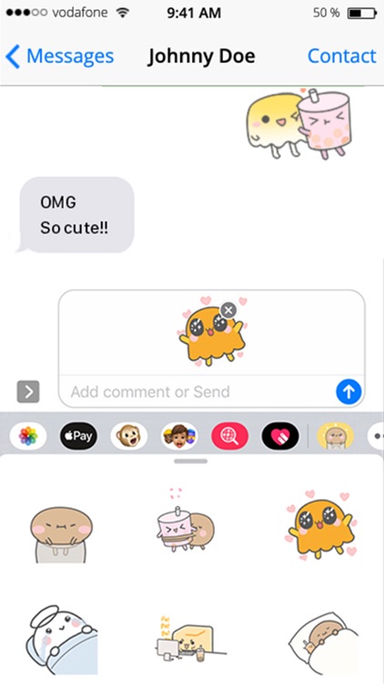 Boba Family iMessage Stickers