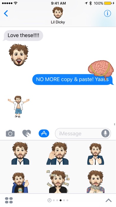 Screenshot #1 pour Lil Dicky ™ by Moji Stickers