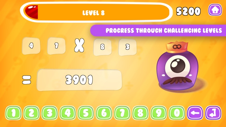 Monster Math: Test Math Skills