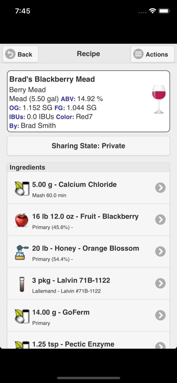 iPhone screenshot