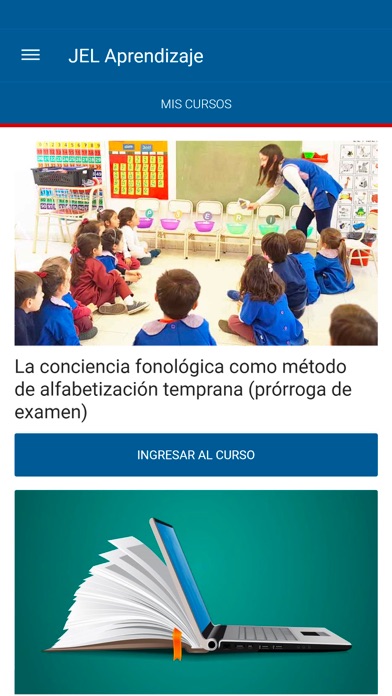 Campus JEL Aprendizaje app screenshot