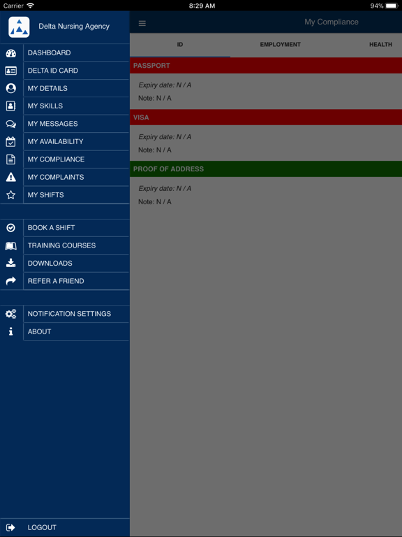 Delta Nurses 24hrs iPad screenshot