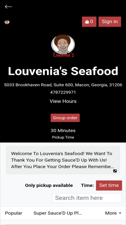 Louvenia's Seafood